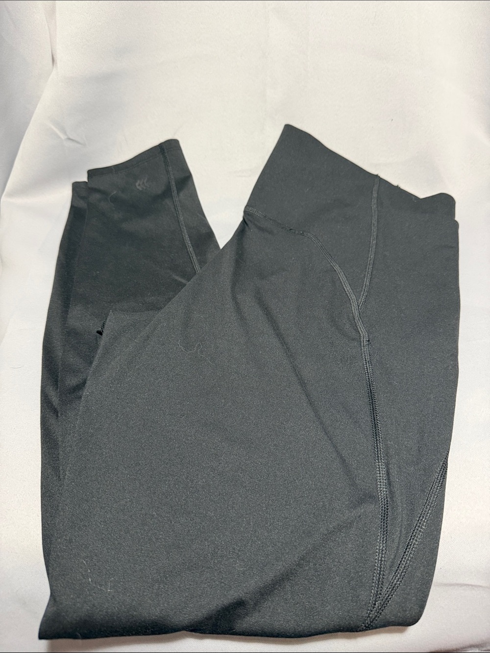 all in motion Black Seam-Detail High-Rise Leggings